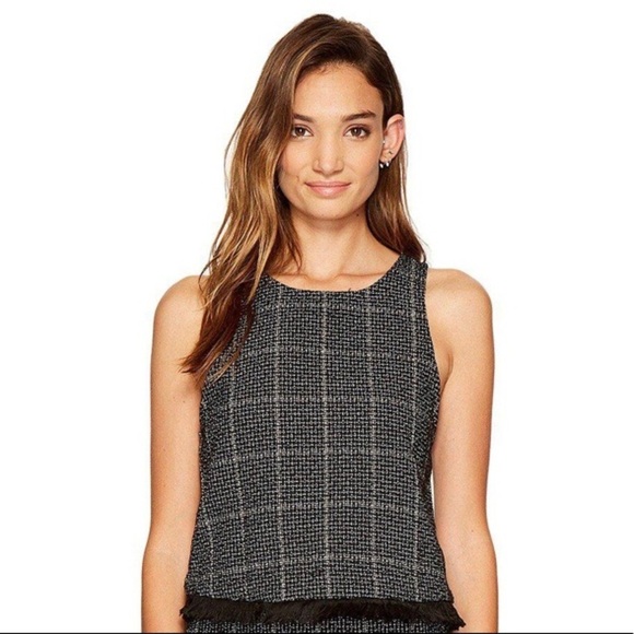 Anthropologie Tops - ANTHRO Bishop + Young Tweed Fringe Tank Si…